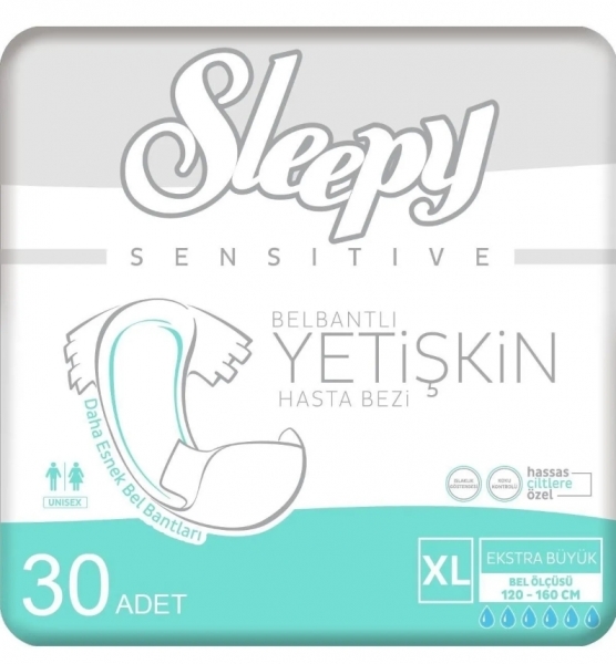 Sleepy XLarge Belbantlı Yetişkin Bezi 30 Adet