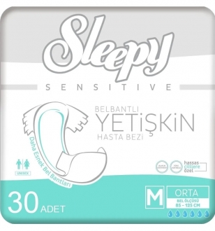 Sleepy Medium Belbantlı Yetişkin Bezi 30 Adet
