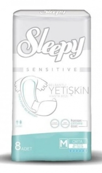 Sleepy Medium Belbantlı Yetişkin Bezi 8 Adet