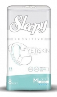 Sleepy Medium Belbantlı Yetişkin Bezi 8 Adet