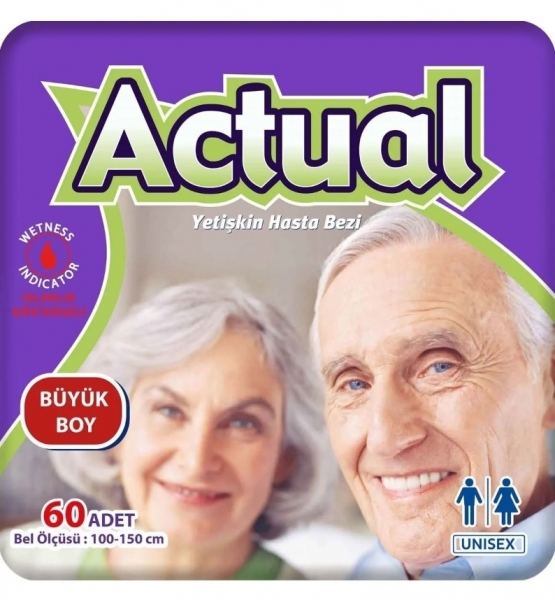 Actual Large Belbantlı Yetişkin Bezi 60 Adet