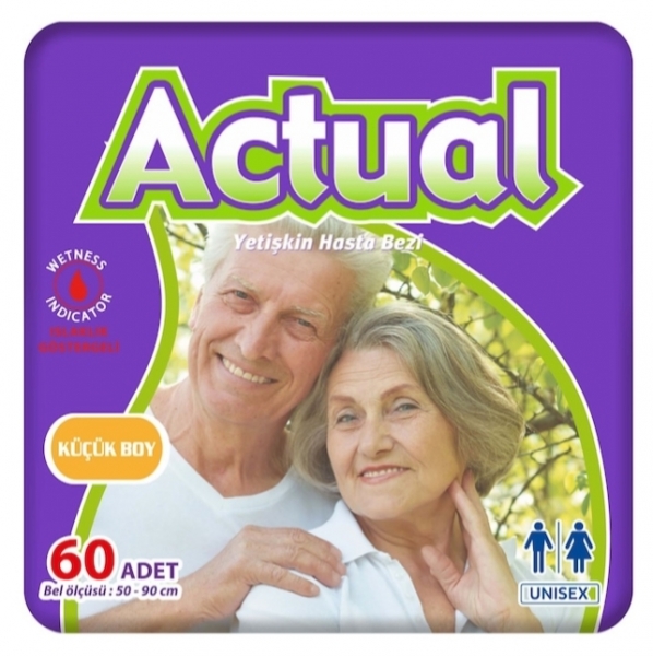 Actual Small Belbantlı Yetişkin Bezi 60 Adet