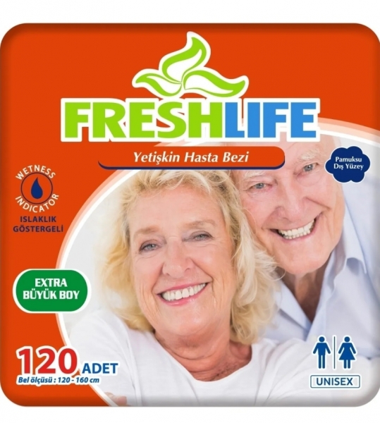 Fresh Life XLarge Belbantlı Yetişkin Bezi 120 Adet