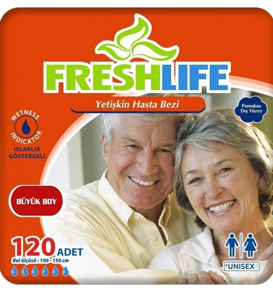 Fresh Life Large Belbantlı Yetişkin Bezi 120 Adet