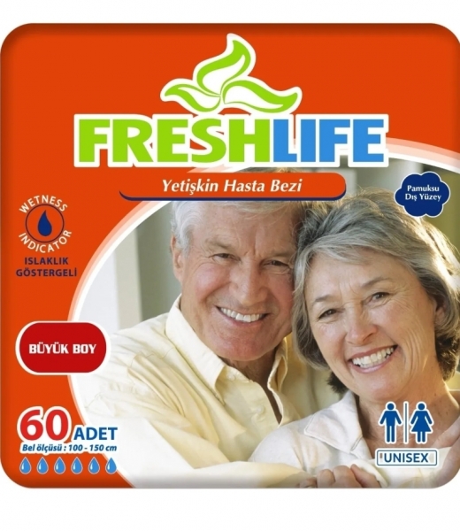 Fresh Life Large Belbantlı Yetişkin Bezi 60 Adet