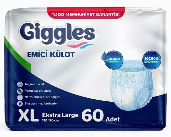 Giggles XLarge Emici Külot 60 Adet