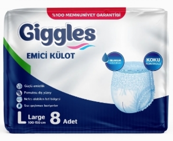 Giggles Large Emici Külot 8 Adet