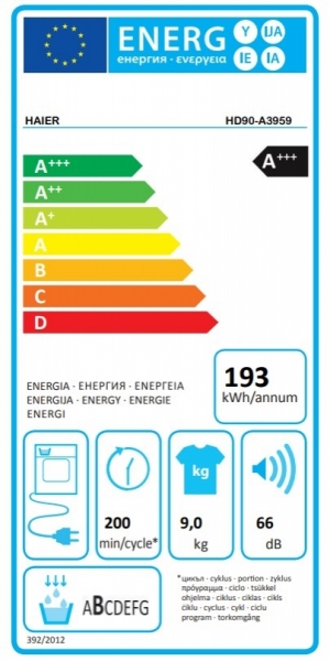 Haier HD90-A3959-S Isı Pompalı Kurutma Makinesi