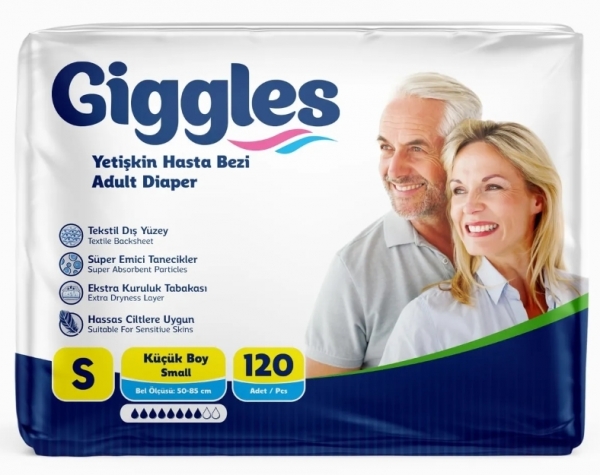 Giggles Small Belbantlı Yetişkin Bezi 120 Adet