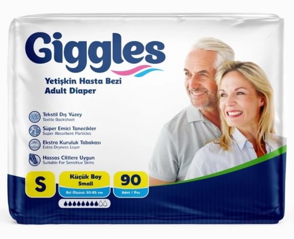 Giggles Small Belbantlı Yetişkin Bezi 90 Adet