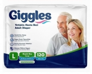 Giggles Eko Large Belbantlı Yetişkin Bezi 120 Adet resim