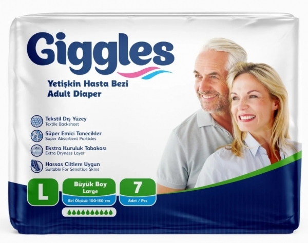 Giggles Eko Large Belbantlı Yetişkin Bezi 7 Adet