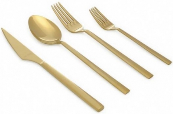 Aryıldız Vogue Gold PVD 89 Parça Çatal Kaşık Bıçak Takımı