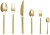 Mamma Lotus Mat Gold 36 Parça Çatal Kaşık Bıçak Takımı