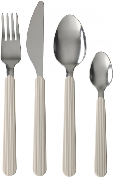 Ikea UPPHÖJD Bej 16 Parça Çatal Kaşık Bıçak Takımı