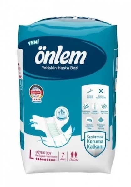 Önlem Large Belbantlı Yetişkin Bezi 7 Adet
