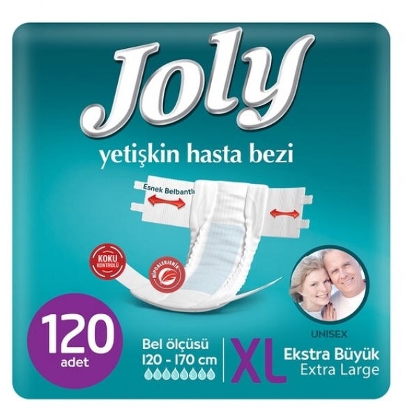 Joly XLarge Belbantlı Yetişkin Bezi 120 Adet