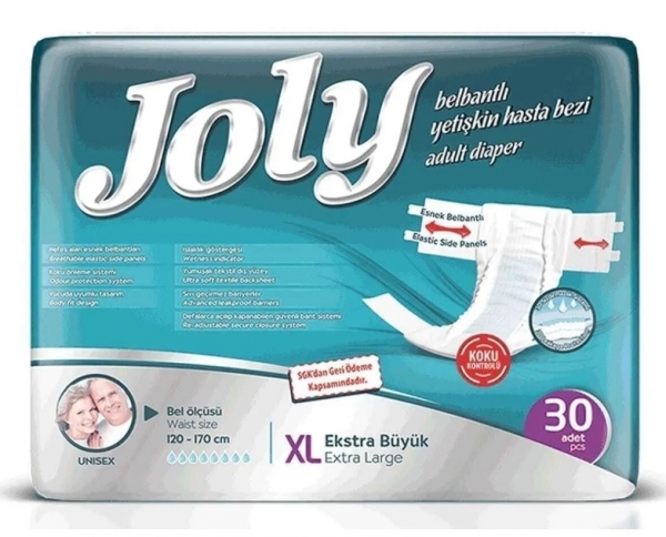 Joly XLarge Belbantlı Yetişkin Bezi 30 Adet