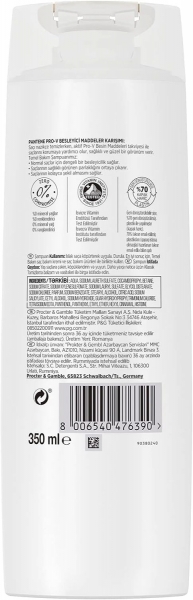 Pantene Pro-V Temel Bakım 350 ml Şampuan