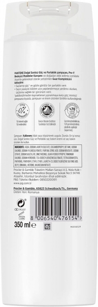 Pantene Pro-V Doğal Sentez Güç ve Parlaklık 350 ml Şampuan
