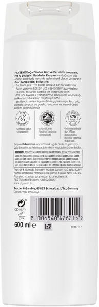 Pantene Pro-V Doğal Sentez Güç ve Parlaklık 600 ml Şampuan
