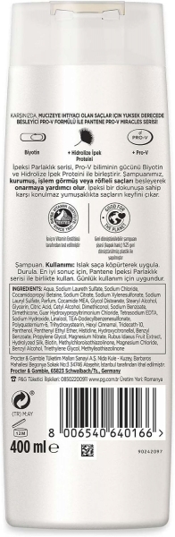 Pantene Pro-V İpeksi Parlaklık 400 ml Şampuan