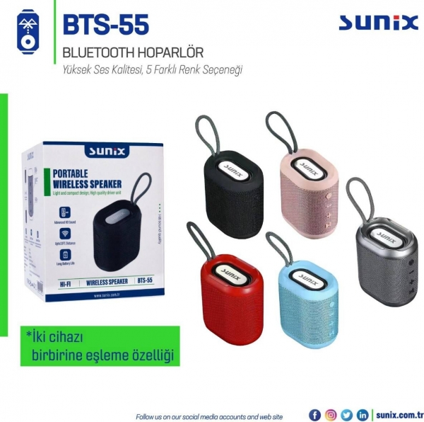 Sunix BTS-55 Bluetooth Hoparlör