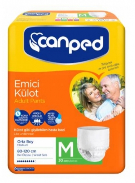 Canped Medium Emici Külot 30 Adet
