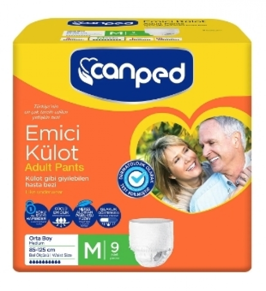 Canped Medium Emici Külot 9 Adet