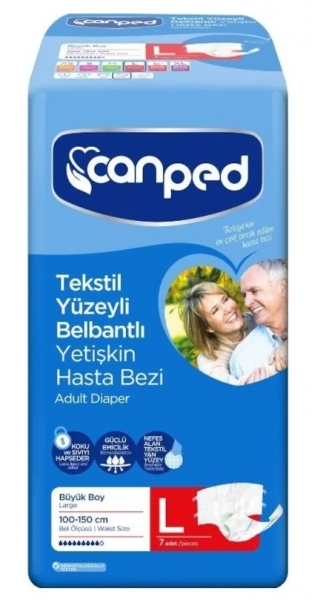 Canped Large Belbantlı Yetişkin Bezi 7 Adet