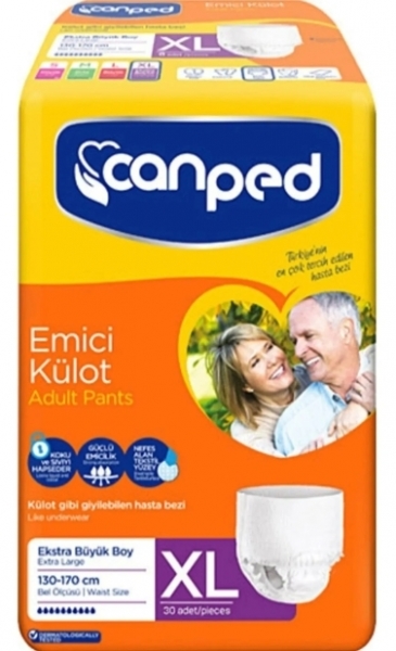 Canped XLarge Emici Külot 30 Adet