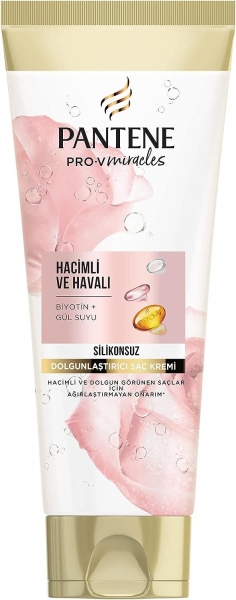 Pantene Pro-V Biotin ve Gül Suyu Özlü Hacim Veren Silikonsuz Dolgunlaştırıcı 275 ml Saç Kremi
