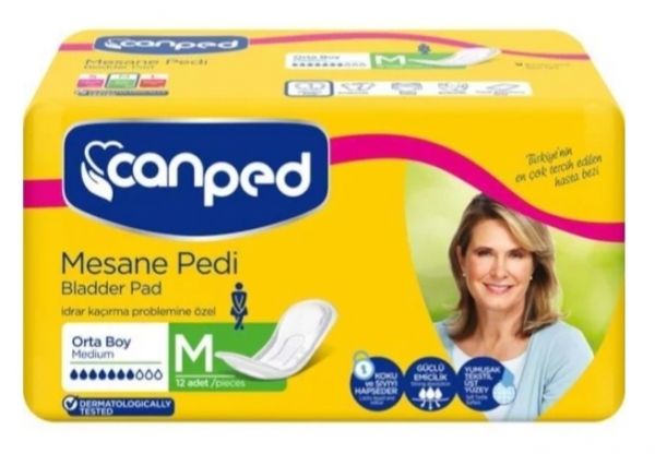Canped Klasik Medium Mesane Pedi 12 Adet