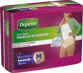 Depend Kadın Medium Orta Emici Külot 16 Adet resim