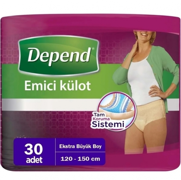 Depend XLarge Kadın Emici Külot 30 Adet