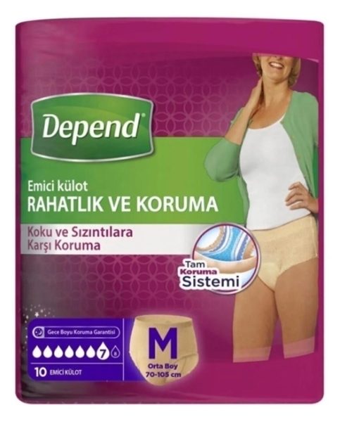 Depend XLarge Kadın Emici Külot 10 Adet