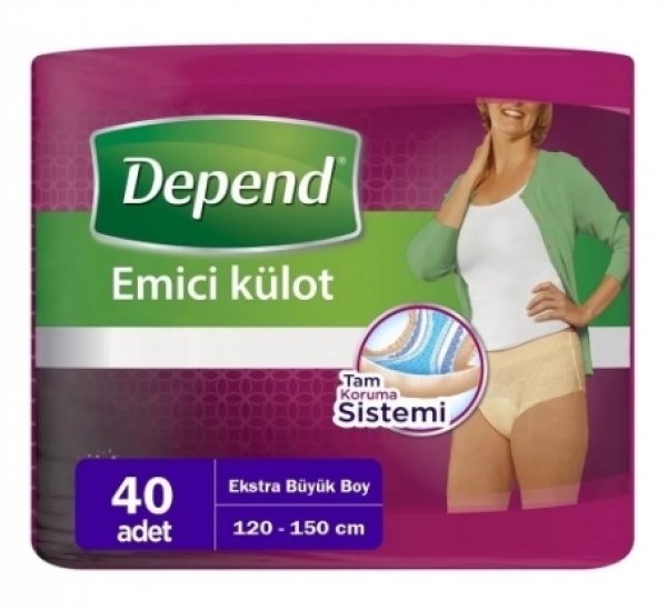 Depend XLarge Kadın Emici Külot 40 Adet