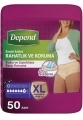 Depend XLarge Kadın Emici Külot 50 Adet Hasta Bezi