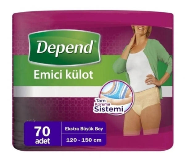 Depend XLarge Kadın Emici Külot 70 Adet