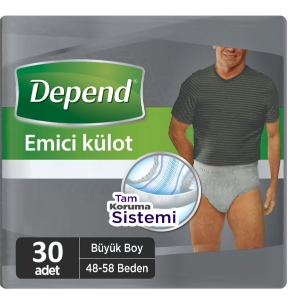 Depend Large Emici Külot Erkek 30 Adet