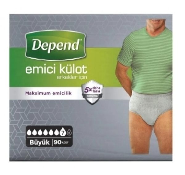 Depend Large Emici Külot Erkek 90 Adet