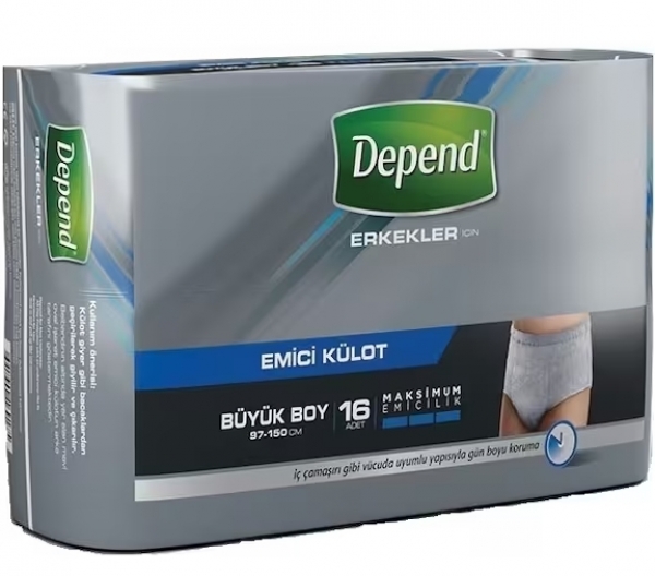 Depend Large Emici Külot Erkek 16 Adet