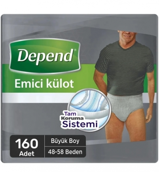 Depend Large Emici Külot Erkek 160 Adet