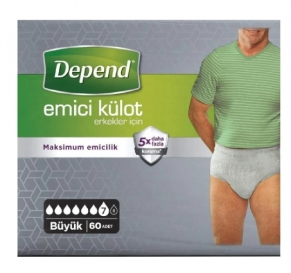 Depend Large Emici Külot Erkek 60 Adet