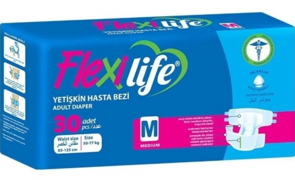 Flexilife Medium Belbantlı Yetişkin Bezi 30 Adet