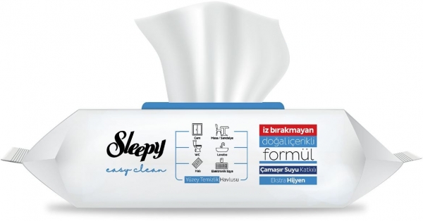 Sleepy Easy Clean Çamaşır Suyu Katkılı Yüzey Temizlik Havlusu