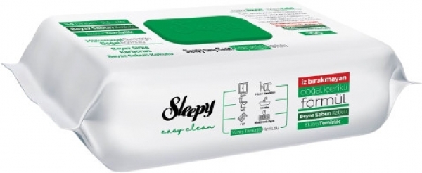 Sleepy Easy Clean Beyaz Sabun Katkılı Yüzey Temizlik Havlusu