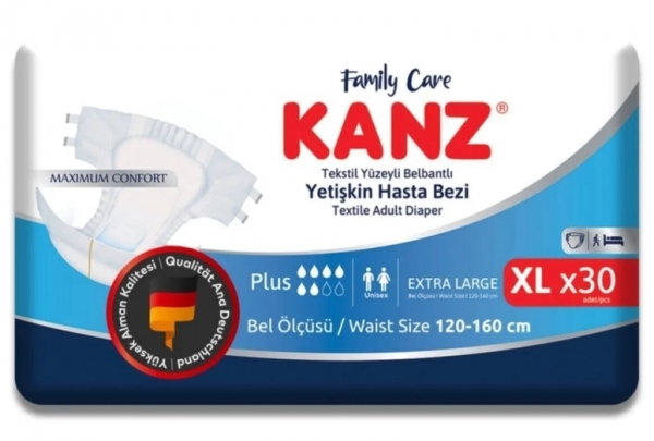 Kanz XLarge Belbantlı Yetişkin Bezi 30 Adet