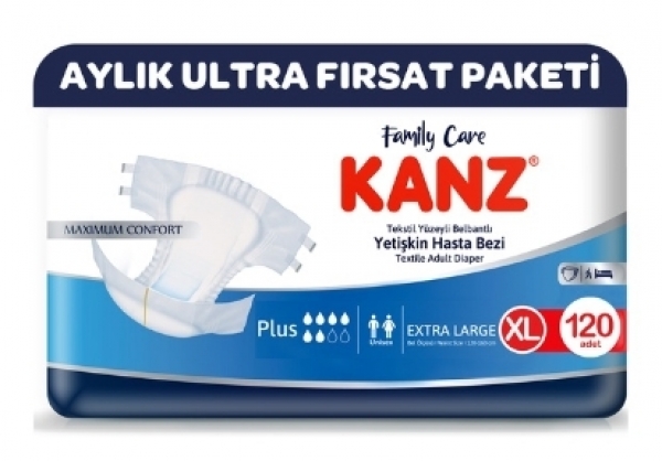 Kanz XLarge Belbantlı Yetişkin Bezi 120 Adet