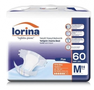 Lorina Medium Belbantlı Yetişkin Bezi 60 Adet